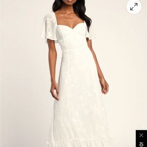 Elegant White Women's Dress